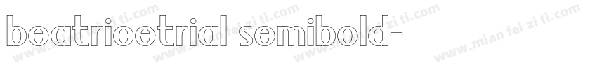 beatricetrial semibold字体转换